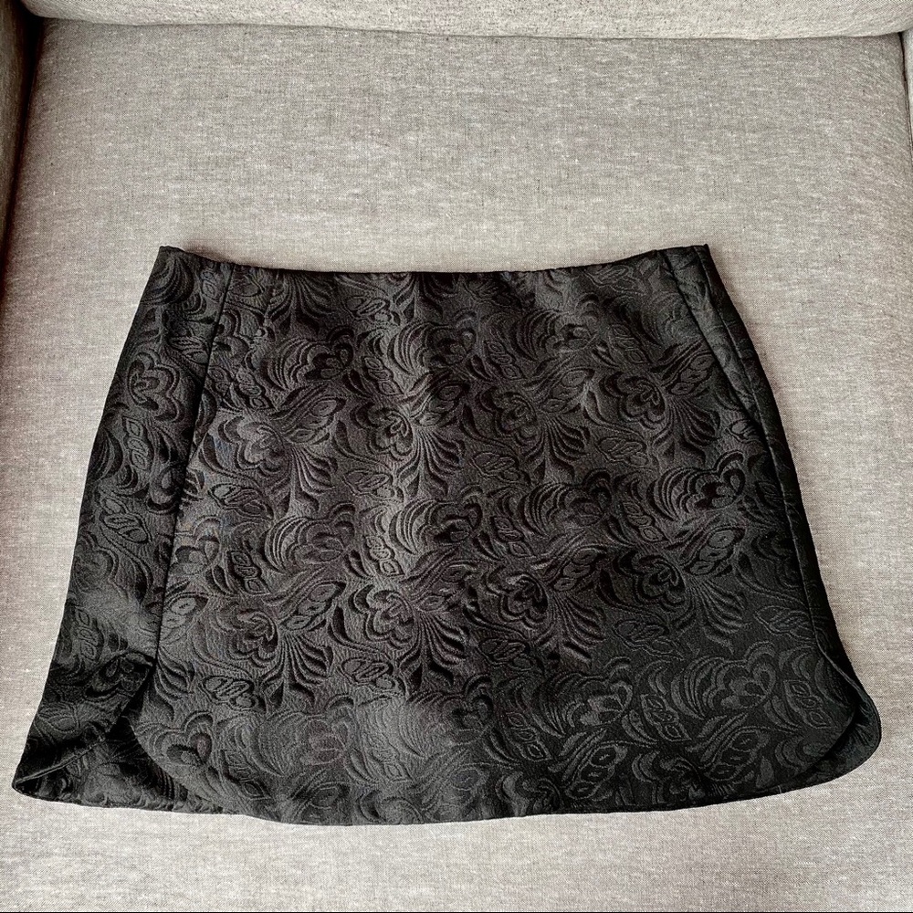 Fabrik (Fab’rik) Brocade Black Mini Skirt